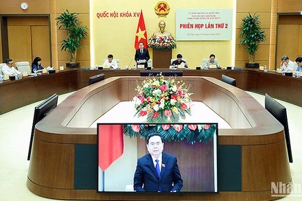 Hội nghị dưới sự chủ trì của đồng chí Trần Thanh Mẫn, Ủy viên Bộ Chính trị, Phó Chủ tịch Thường trực Quốc hội.