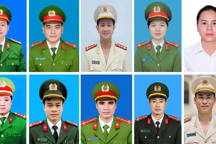 10 trong số 20 Gương mặt trẻ Công an tiêu biểu năm 2024.