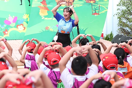 Thiếu nhi Đắk Lắk tham gia các hoạt động tại Ngày hội.