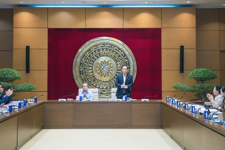 Phó Chủ tịch Quốc hội Trần Quang Phương điều hành phiên họp. (Ảnh: Cổng thông tin điện tử Quốc hội)