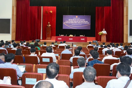 Quang cảnh hội nghị tổng kết kỳ thi.