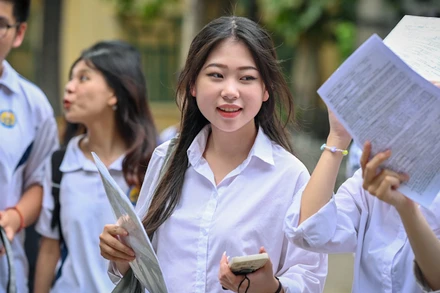 Thí sinh tham dự kỳ thi tốt nghiệp trung học phổ thông năm 2023. (Ảnh: Thành Đạt)