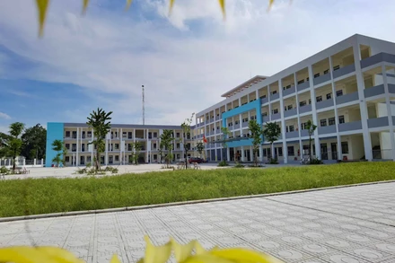 Trường tiểu học Đại Hưng (huyện Gia Lâm) được xây mới khang trang, hiện đại, bắt đầu đón học sinh từ năm học 2024-2025.