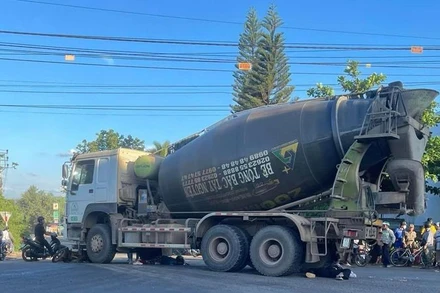 Hiện trường vụ tai nạn.