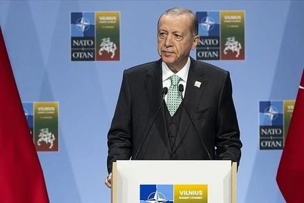 Tổng thống Thổ Nhĩ Kỳ Recep Tayyip Erdogan. (Ảnh tư liệu: Anodolu)