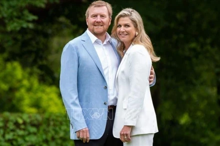 Nhà Vua Hà Lan Willem-Alexander (trái) và Hoàng hậu Maxima. (Ảnh tư liệu: RVD/TTXVN)