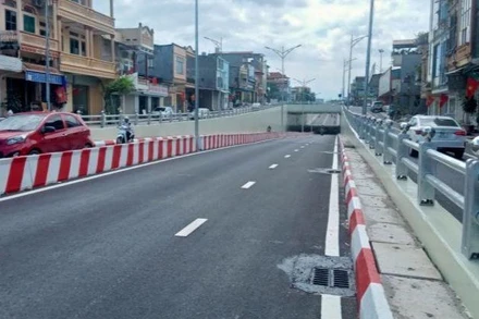 Hầm chui đường Thống Nhất, thành phố Thái Nguyên được đưa vào sử dụng.