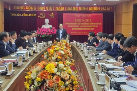 Toàn cảnh buổi làm việc. 