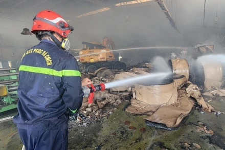 Hiện trường vụ cháy.