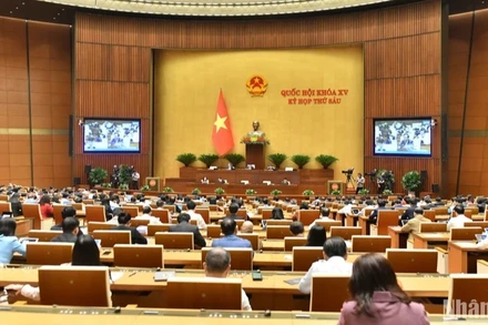 Quang cảnh một phiên thảo luận ở hội trường tại Kỳ họp thứ 6, Quốc hội khóa XV. (Ảnh minh họa: Duy Linh)