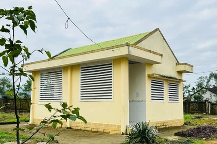 Khu nhà vệ sinh chung nơi xảy ra vụ việc.