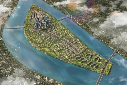 Phối cảnh tổng thể dự án Khu đô thị mới An Phú, thành phố Quảng Ngãi.