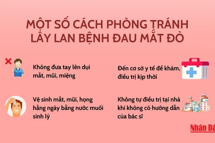 Một số cách phòng tránh lây lan bệnh đau mắt đỏ