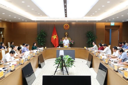 Quang cảnh cuộc họp. (Ảnh: Quang Thương/VGP)