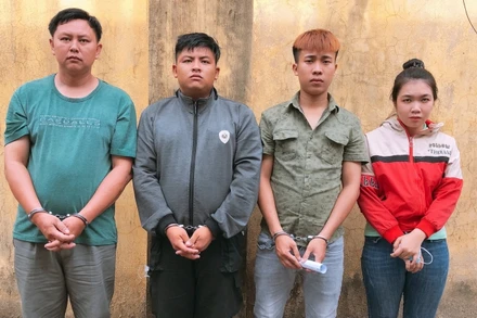 Bốn đối tượng bị tạm giữ do bắt giữ người trái phép.