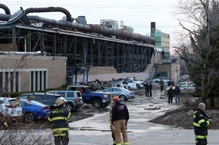 Hiện trường vụ nổ. (Nguồn: Reuters)