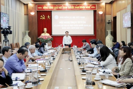 Hội nghị trực tuyến toàn ngành về Công tác thu và phát triển người tham gia bảo hiểm xã hội, bảo hiểm y tế, bảo hiểm thất nghiệp năm 2023.