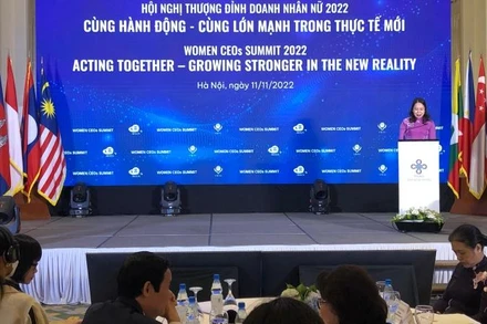 Phó Chủ tịch nước Võ Thị Ánh Xuân phát biểu chào mừng Hội nghị.