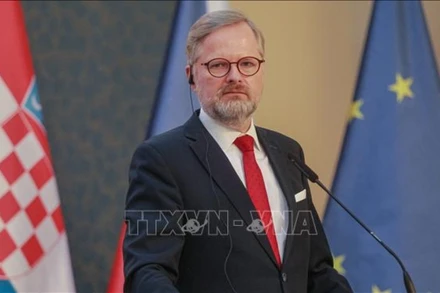 Thủ tướng Séc Petr Fiala. (Ảnh: AFP/TTXVN)