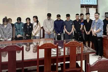 Các đối tượng tổ chức, sử dụng ma túy trái phép.