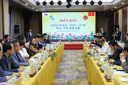 Toàn cảnh Diễn đàn Kinh tế Bắc Ninh-Gumi (Hàn Quốc).