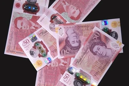 Đồng bảng của Anh. (Ảnh: AFP/TTXVN)