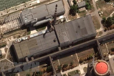 Nhà máy điện hạt nhân Zaporizhzhia ở Enerhodar, Ukraine. (Ảnh: AFP/TTXVN)