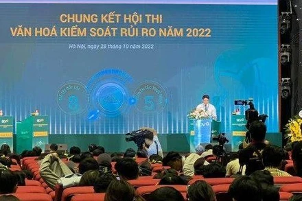 Phó Tổng Giám đốc BIDV Trần Phương phát biểu tại Hội thi.