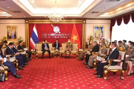 Buổi làm việc giữa đoàn công tác Bộ Công an Việt Nam và Cảnh sát Hoàng gia Thái Lan.
