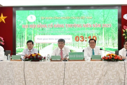 Đoàn Chủ tịch VRG điều hành đại hội.