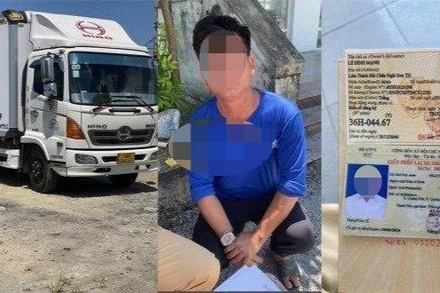 Tài xế cho biết đã mua bằng lái xe ô-tô giả qua mạng xã hội để hành nghề lái xe.