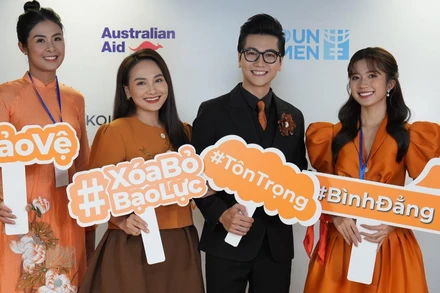 Cùng chung tay lan tỏa thông điệp chấm dứt bạo lực đối với phụ nữ, trẻ em.