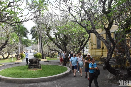 Bảo tàng Điêu khắc Chăm Đà Nẵng hiện đang trưng bày, bảo quản 9 bảo vật quốc gia. (Ảnh ANH ĐÀO)