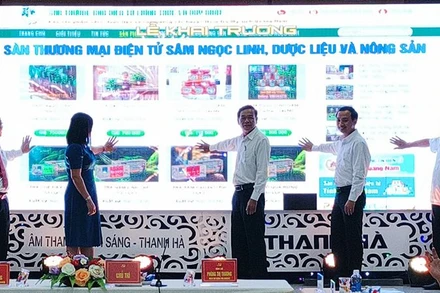 Khai trương sàn thương mại điện tử sâm Ngọc Linh, dược liệu và nông sản.