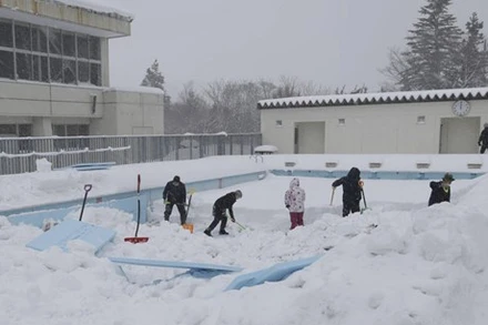 Ý tưởng sản xuất điện từ tuyết được coi là một nguồn điện thân thiện với môi trường, chi phí thấp và an toàn. (Ảnh: Kyodo)