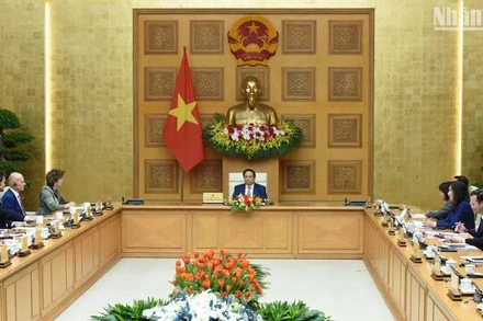 Quang cảnh buổi tiếp.