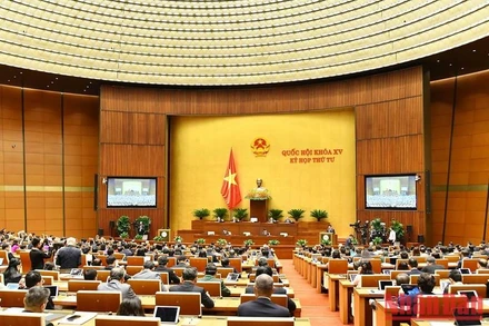 Quang cảnh Kỳ họp thứ 4, Quốc hội khóa XV. 