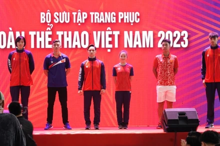 Trang phục của các vận động viên Việt Nam tại SEA Games 32.
