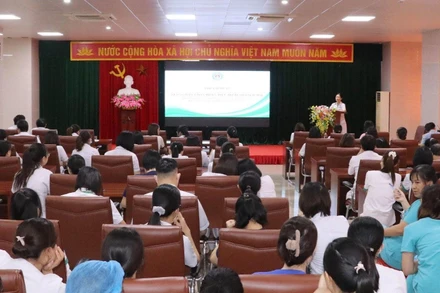 Quang cảnh lớp tập huấn.