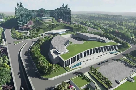 Hình ảnh mô phỏng thủ đô mới Nusantara của Indonesia. (Ảnh: AFP)