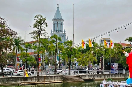 Nhà thờ chính tòa ở phường Trường Thi, thành phố Thanh Hóa.