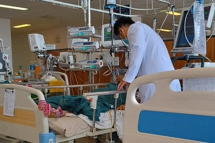 Ông Ph. nhập viện trong tình trạng nguy kịch.