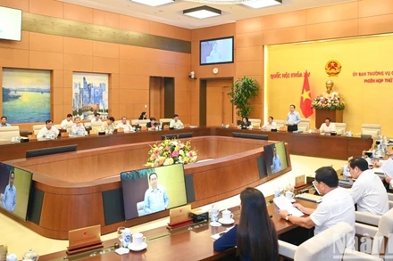 Quang cảnh Phiên họp thứ 36 của Ủy ban Thường vụ Quốc hội.