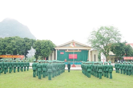 Toàn cảnh lễ khai giảng.