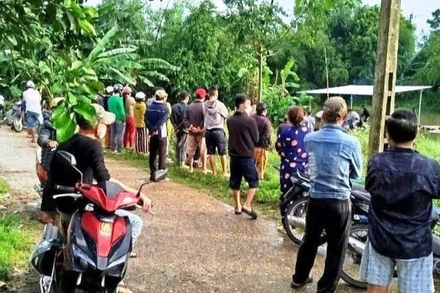 Khu vực phát hiện thi thể nạn nhân tử vong tại phường Thủy Biều, thành phố Huế. (Ảnh: CVT)