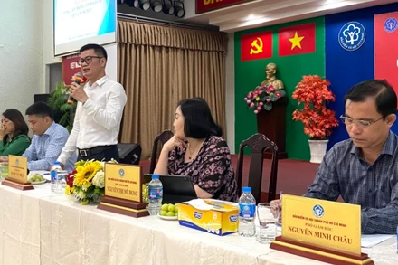 Lãnh đạo Cơ quan Bảo hiểm xã hội Thành phố gặp gỡ báo chí, thông tin hoạt động của ngành.