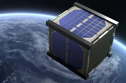 Ảnh minh họa vệ tinh bằng gỗ LignoSat. (Ảnh: Đại học Kyoto)