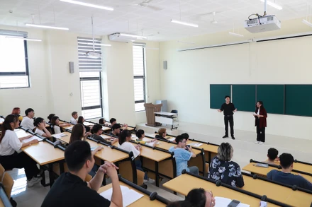 Sinh viên học tập tại giảng đường Đại học Quốc gia Hà Nội (Ảnh: VNU)