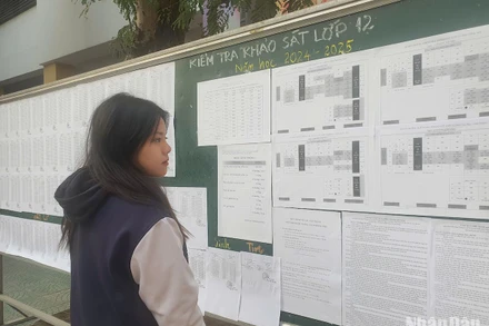 Kỳ khảo sát được Sở Giáo dục và Đào tạo Hà Nội thực hiện bài bản để học sinh khối 12 có sự chuẩn bị tốt nhất cho Kỳ thi tốt nghiệp THPT năm 2025. 