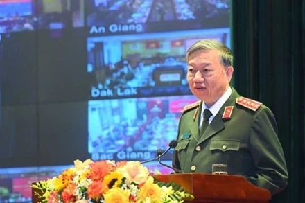 Bộ trưởng Tô Lâm phát biểu tại hội nghị.